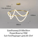 Axyaa Nordic LED Chandelier for Home Decor - Luminous Pendant Lighting