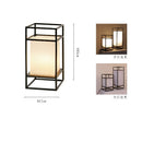 Axyaa Modern Black Iron Table Lamp with White Fabric Shade and E27 LED Bulb