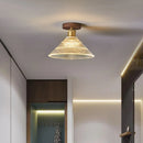 Axyaa Modern Nordic Clear Glass LED Ceiling Lamp for Home Decor