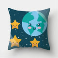 Axyaa Rainbow Nebula Throw Pillow Case for Living Room and Bedroom