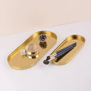 Axyaa Stainless Steel Oval Jewelry Display Tray Decoration Dish