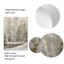 Winter Trees Canvas Print Nordic Wall Art Vintage Landscape Poster by Axyaa.