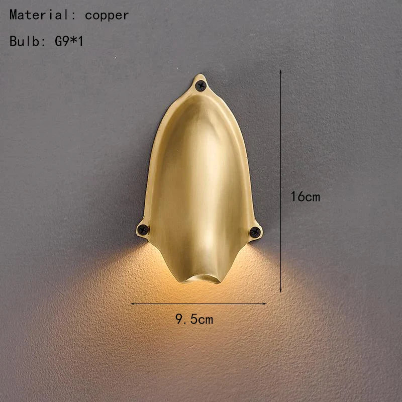 Brass Wall Lamp G9 Bulb Gold Black Silver Body Sconce Axyaa Bedroom Living Room