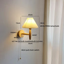 Axyaa Pleated Umbrella LED Wall Lamp, Modern Nordic Design for Living Room, Staircase, Bathroom