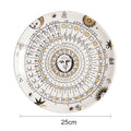 Axyaa Ceramic Sun Hanging Plate 10 Inches European Art Wall Decoration