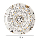 Axyaa Ceramic Sun Hanging Plate 10 Inches European Art Wall Decoration