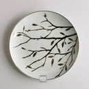 Axyaa Sakura Set Plate Black White Wall Decoration Hanging Plate Coffee Living Room