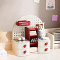 Axyaa Desktop Storage Organizer with Drawers & Pen Holder for Office, Study or Home