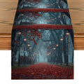 Axyaa Maple Road Lights Table Runner for Kitchen Dining Decor