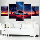 Axyaa Scenery Canvas Wall Art Landscape Nature Painting Interior Decor Framework