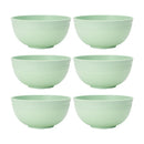 Axyaa Light Green Cereal Bowl Set for Dining, Desserts, and Camping