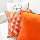 Axyaa Nordic Style Orange Cushion Cover for Living Room Sofa - 1pc