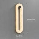 Axyaa Natural Marble Wall Lamp, Elegant LED Brass Wall Light for Living Room Bedroom