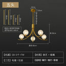 Axyaa Minimalist Acrylic Cover Chandelier Wrought Iron Lighting Fixtures