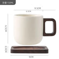 Axyaa Camellia Flower Coffee Cup and Saucers: Delicate Stoneware Latte Mug for Afternoon Tea