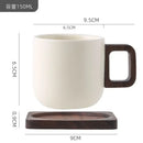 Axyaa Camellia Flower Coffee Cup and Saucers: Delicate Stoneware Latte Mug for Afternoon Tea