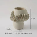 Axyaa Ceramic Vase Ornament Flower Arrangement Hydroponic Flower Vessel