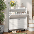 Axyaa 3-Door Shoe Storage Cabinet: Entryway Organizer, Freestanding Slim Design