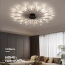 Axyaa Nordic LED Ceiling Lamp Modern Living Room Chandelier Bedroom Dining Lights