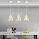 Axyaa Iron Cage Ring Chandelier Pendant Light - Retro Hollow Design