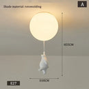 Axyaa Bear Cartoon Kids Pendant Light Bedroom Children's Room Decor LED
