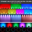 Axyaa RGBW LED Par Light 4IN1 DJ Party Lights with Remote Control