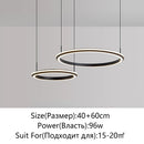 Axyaa Dimmable LED Ring Ceiling Chandelier with Remote Control for Home Decor Lighting