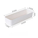 Axyaa Desk Organizer Set: Student Storage Box with Built-in Partitions, Ideal for Stationery and Cosmetics