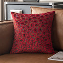Axyaa 3D Leopard Print Sherpa Pillow Cover 18x18 Inch in Various Colors