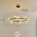 Axyaa Magic Beans Glass Ball LED Ceiling Chandelier – Modern Home Decor Lighting