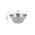Axyaa Double Layer V-Shaped Stainless Steel Salad Bowl Soup Bowls