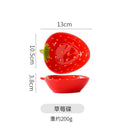 Axyaa Strawberry Ceramic Salad Soup Bowl Set