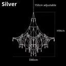 Axyaa Firefly Star Crystal Chandelier for Elegant Spaces