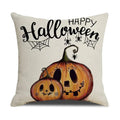 Axyaa Halloween Skull Head Pumpkin Pillow Covers for Horrible Holiday Home Decor