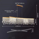 Axyaa Nordic Gold LED Crystal Chandelier - High-Quality Round Ceiling Lamp