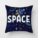 Axyaa Astronaut Theme Polyester Pillowcase Sofa Chair Cover 45x45cm