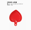 Axyaa Breakfast Baking Oven Ceramic Heart-Shaped Tray with Handle for Meals