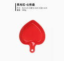 Axyaa Breakfast Baking Oven Ceramic Heart-Shaped Tray with Handle for Meals