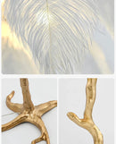 Axyaa Feather Floor Lamp Resin Art Lighting Modern Nordic Atmosphere Table Light