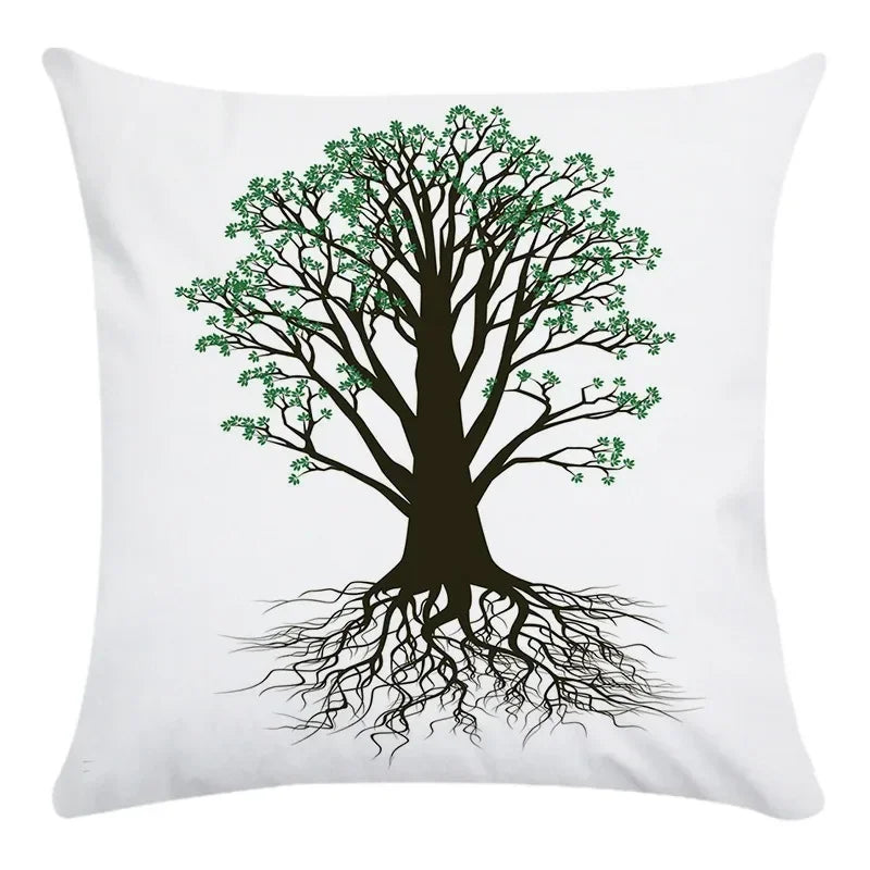 Axyaa Tree Pattern Office Chair Cushion Cover