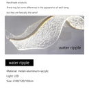 Axyaa Wave LED Pendant Lamp - Elegant Acrylic Designer Chandelier