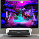 Axyaa Psychedelic Skull Eye Laser Tapestry Wall Hanging – Luminous Home Decor