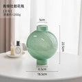 Marble Pattern Glass Vase by Axyaa for Home Decor and Flower Arrangements