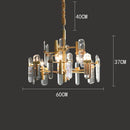 Axyaa Crystal Chandelier Pendant Lights for Luxury Living Room & Dining Room Lighting