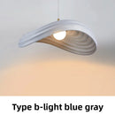 Axyaa Modern White Resin Pendant Light Chandelier for Kitchen Counter