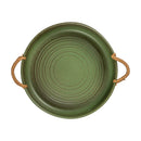 Axyaa Coarse Pottery Double Ear Plate for Crayfish with High Aesthetic Value