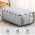 Axyaa Quilt Blanket Storage Bag with Visible Window - Large Capacity Organizer Case
