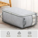 Axyaa Quilt Blanket Storage Bag with Visible Window - Large Capacity Organizer Case