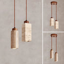 Axyaa Yellow Stone Pendant Light: Nordic LED Set for Cozy Home Ambiance
