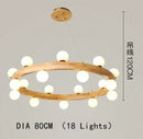 Axyaa Glass Ball LED Chandelier for Modern Decor Lighting